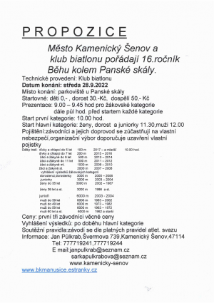 běh SKÁLA